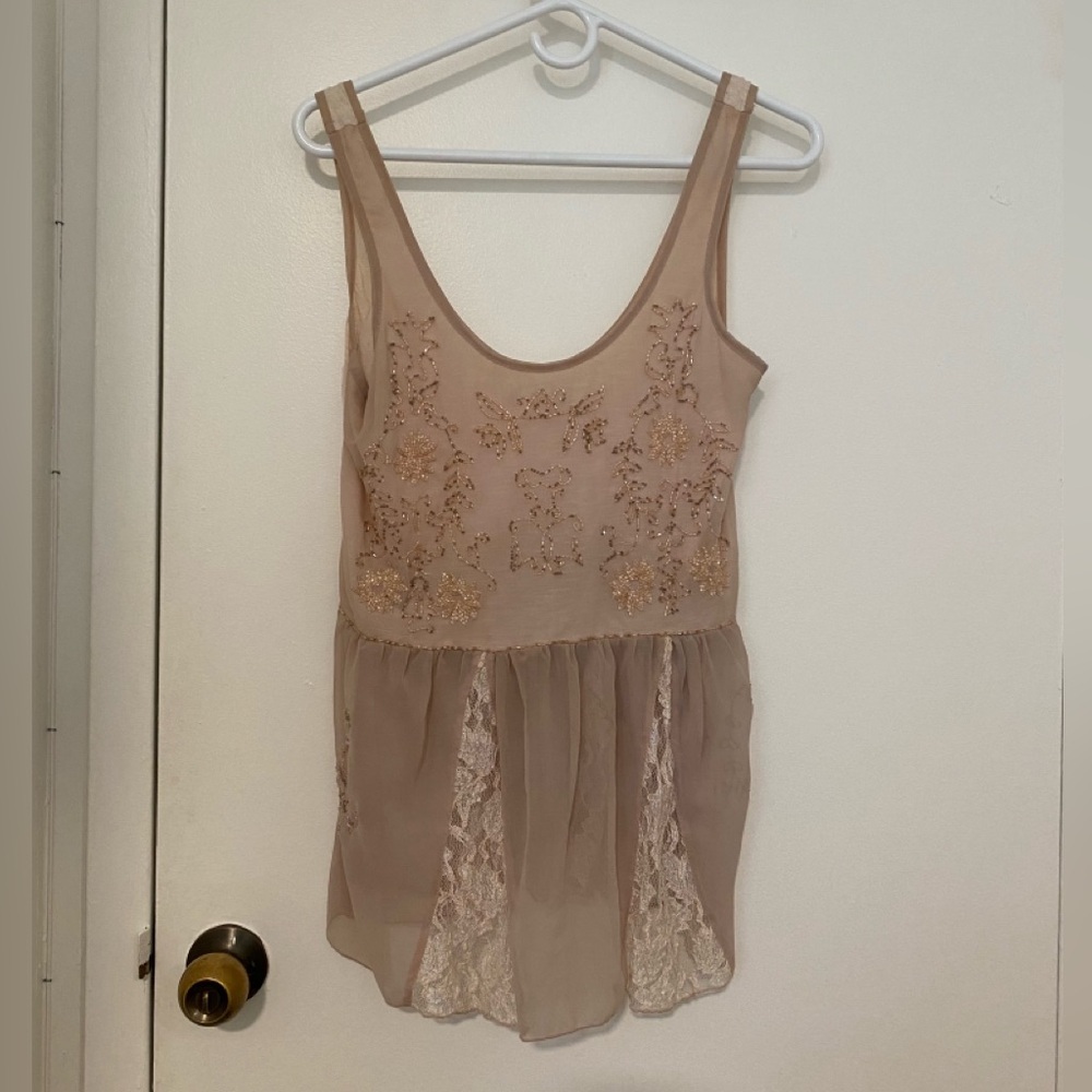 Urban Outfitters Sparkly Boho Top